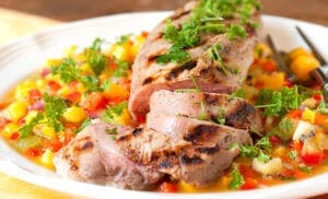 Grilled Pork Tenderloin with Island Salsa