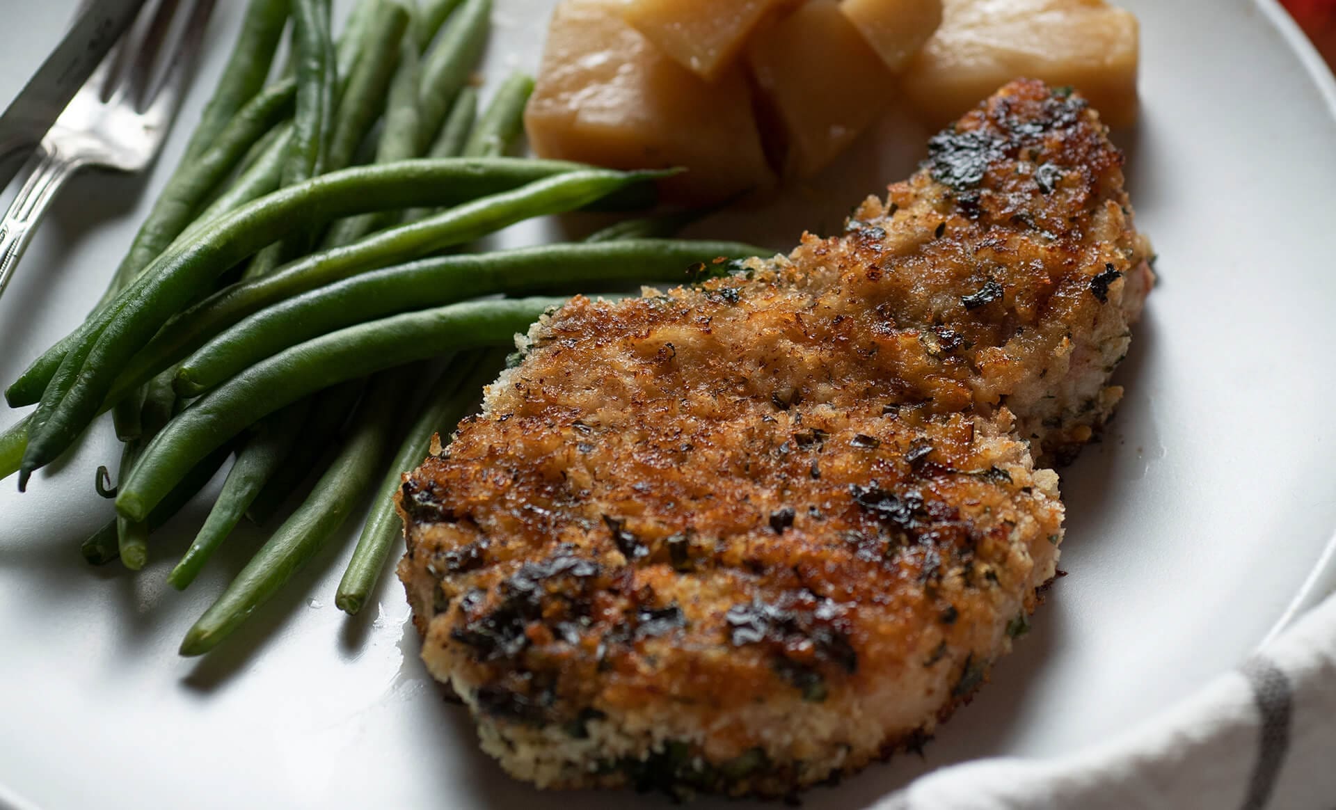 Herb Crusted Pork Chops