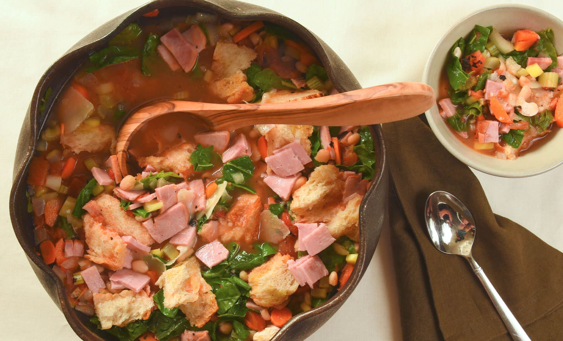 Ribollita Soup Recipe with Ham