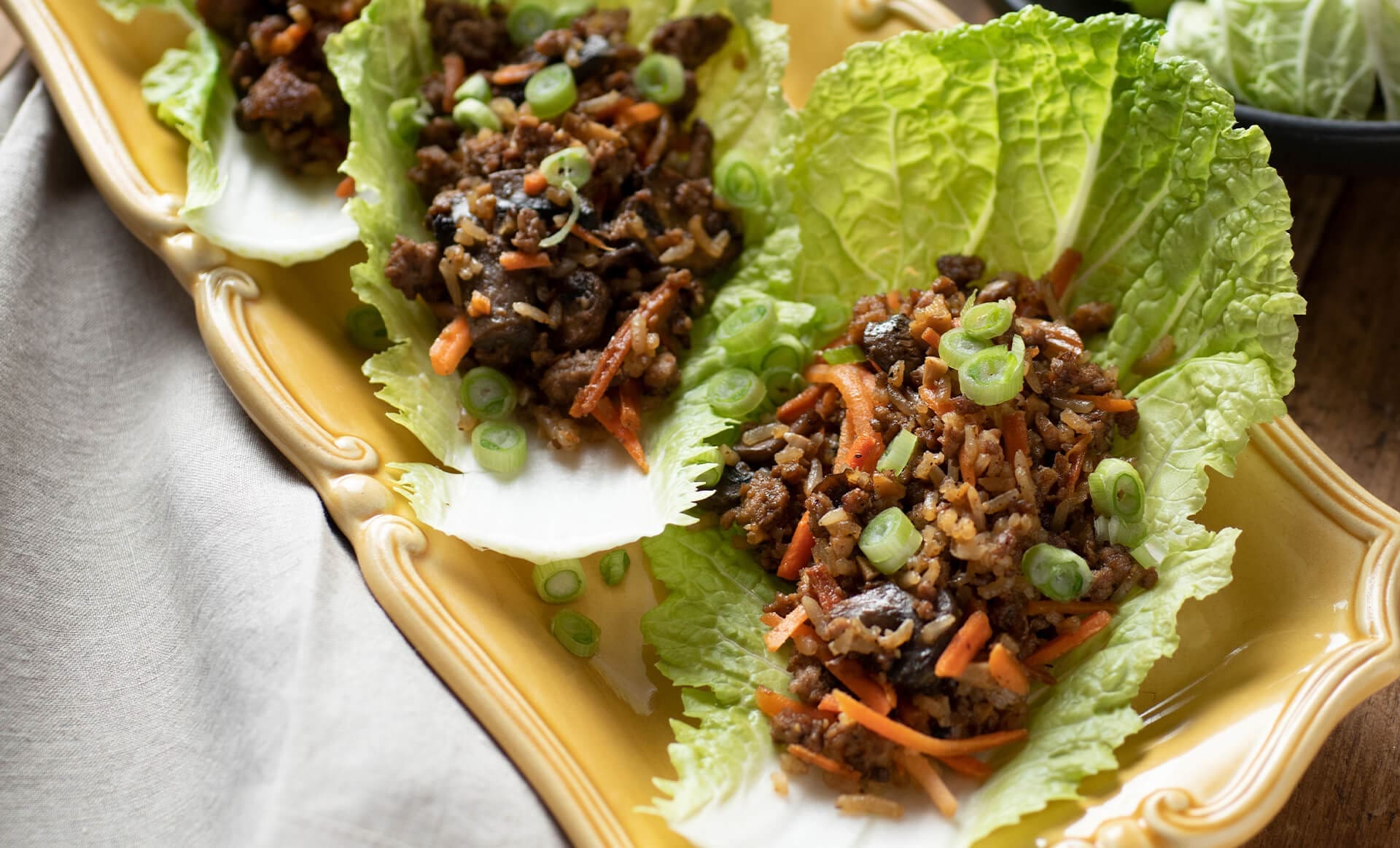 Stuffed Cabbage Rolls with Ground Pork and Ginger