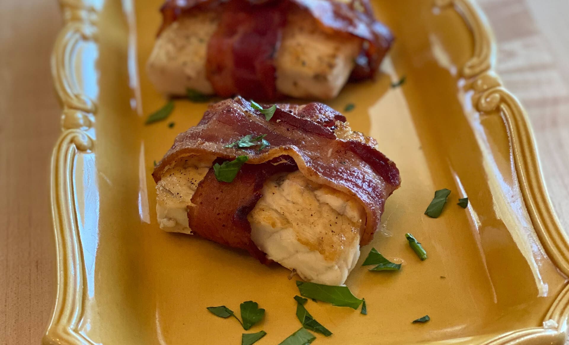 Bacon Wrapped Halibut