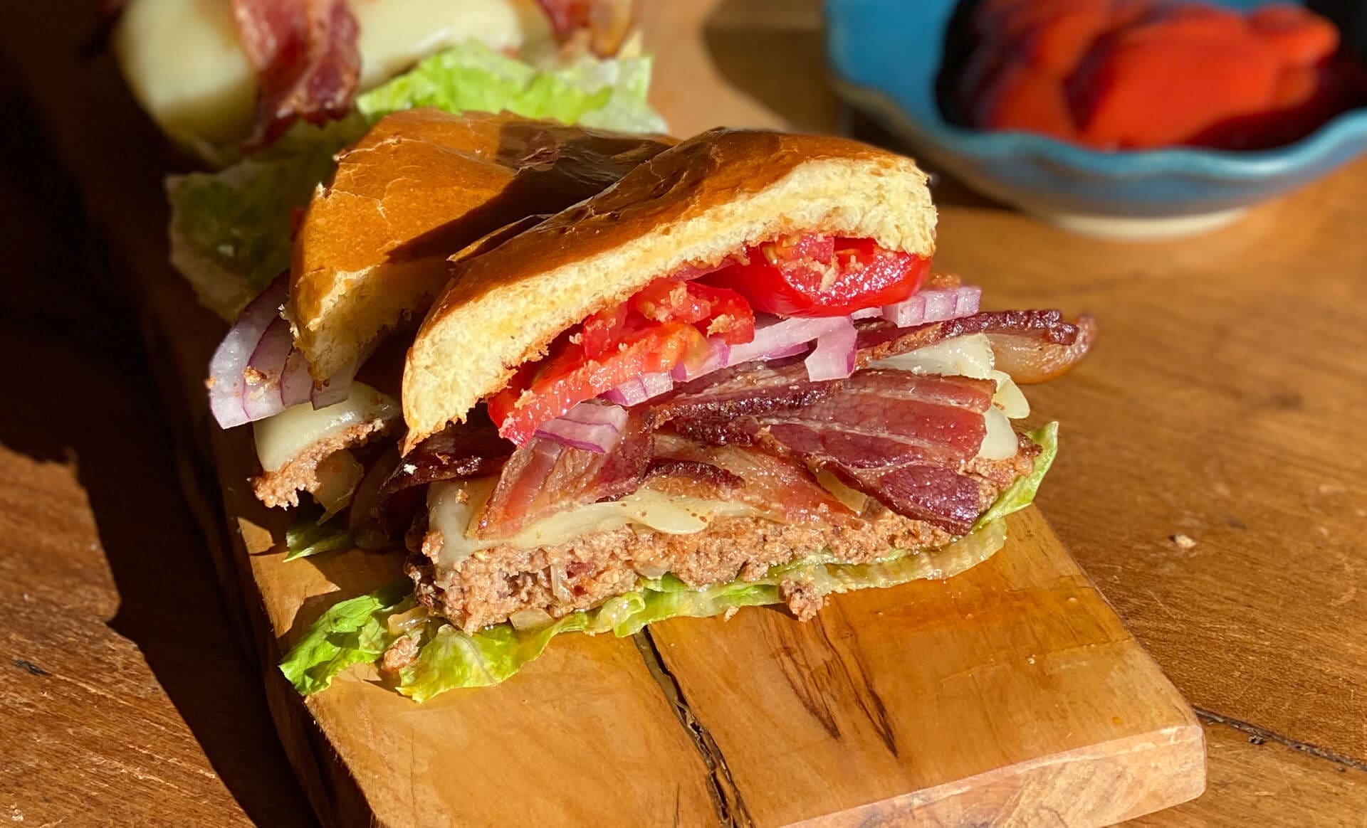 Ground Pork and Bacon Burgers