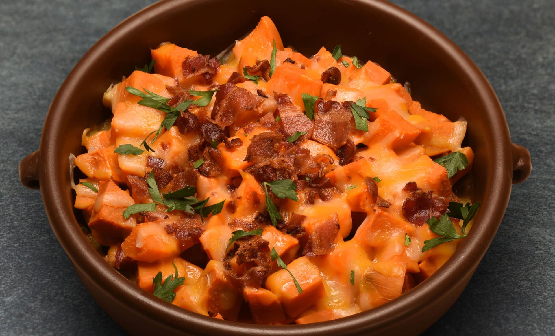 Sweet Potato Casserole with Bacon