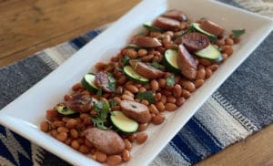 Kielbasa with Beans and Zucchini