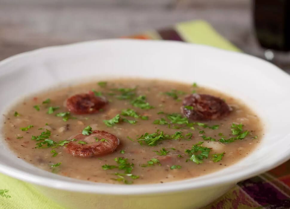 soup with bratwurst