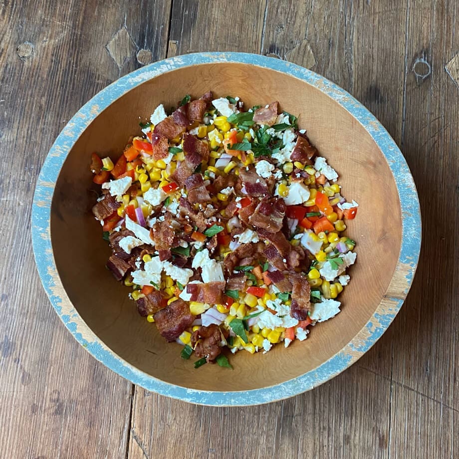 bacon and corn salad