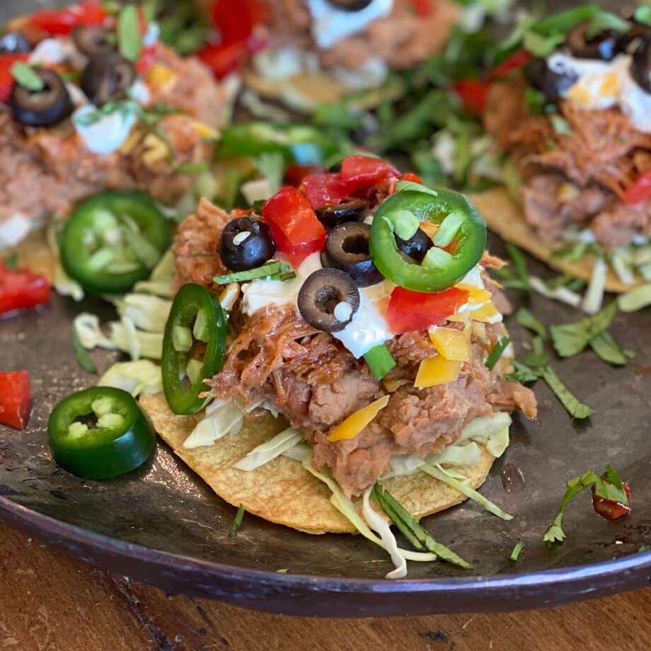 pulled pork tostadas