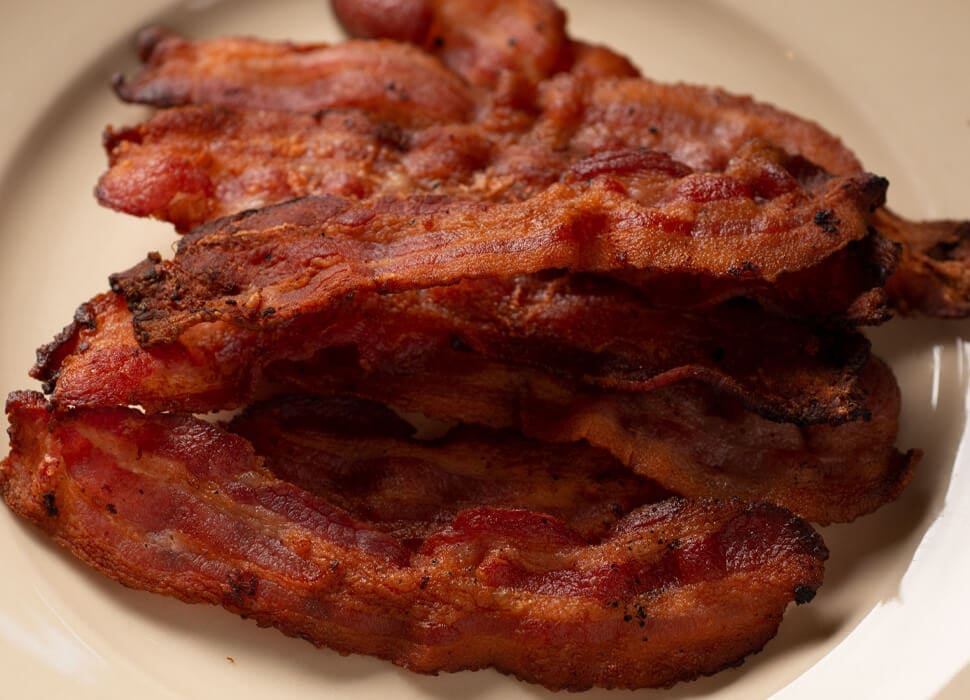 bacon plate stacked