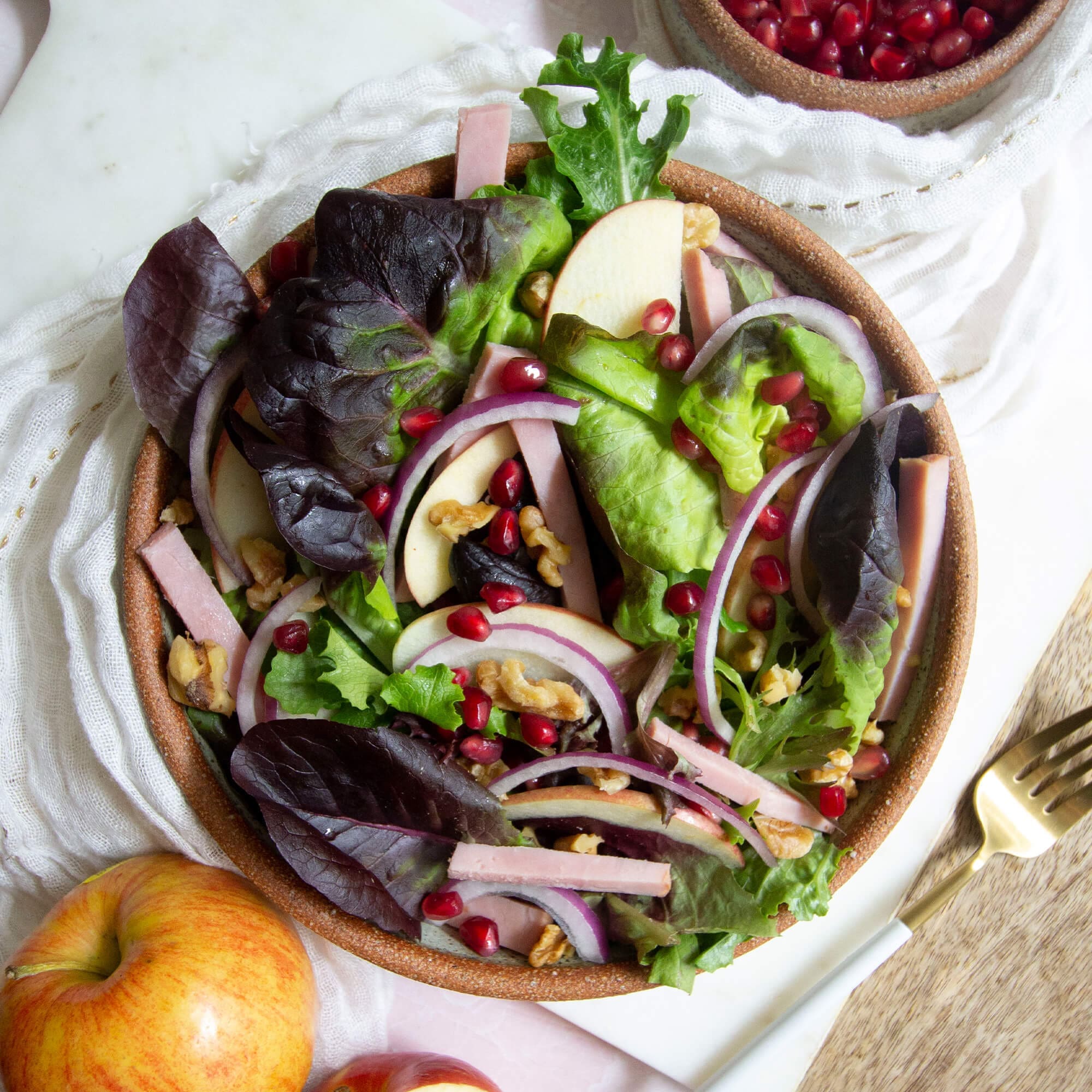 ham apple salad
