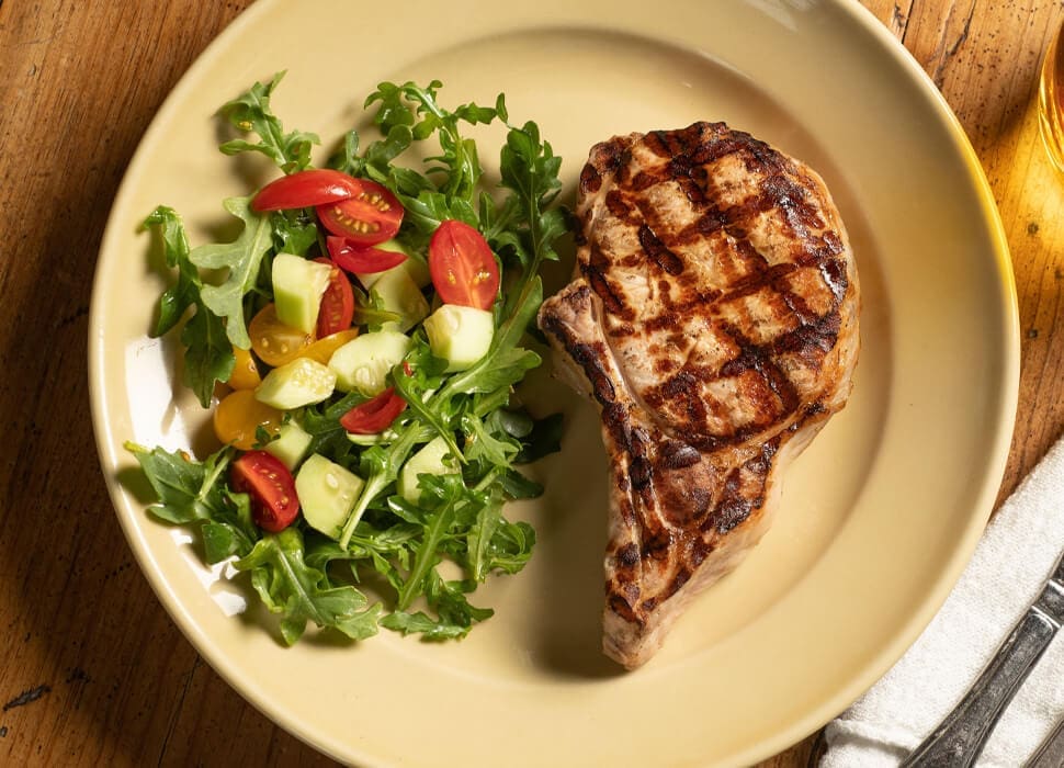 pork chop plate salad