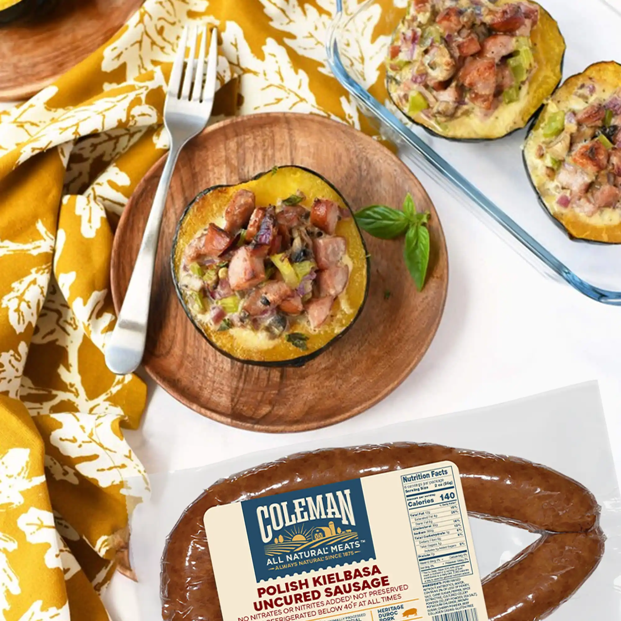 kielbasa acorn squash recipe