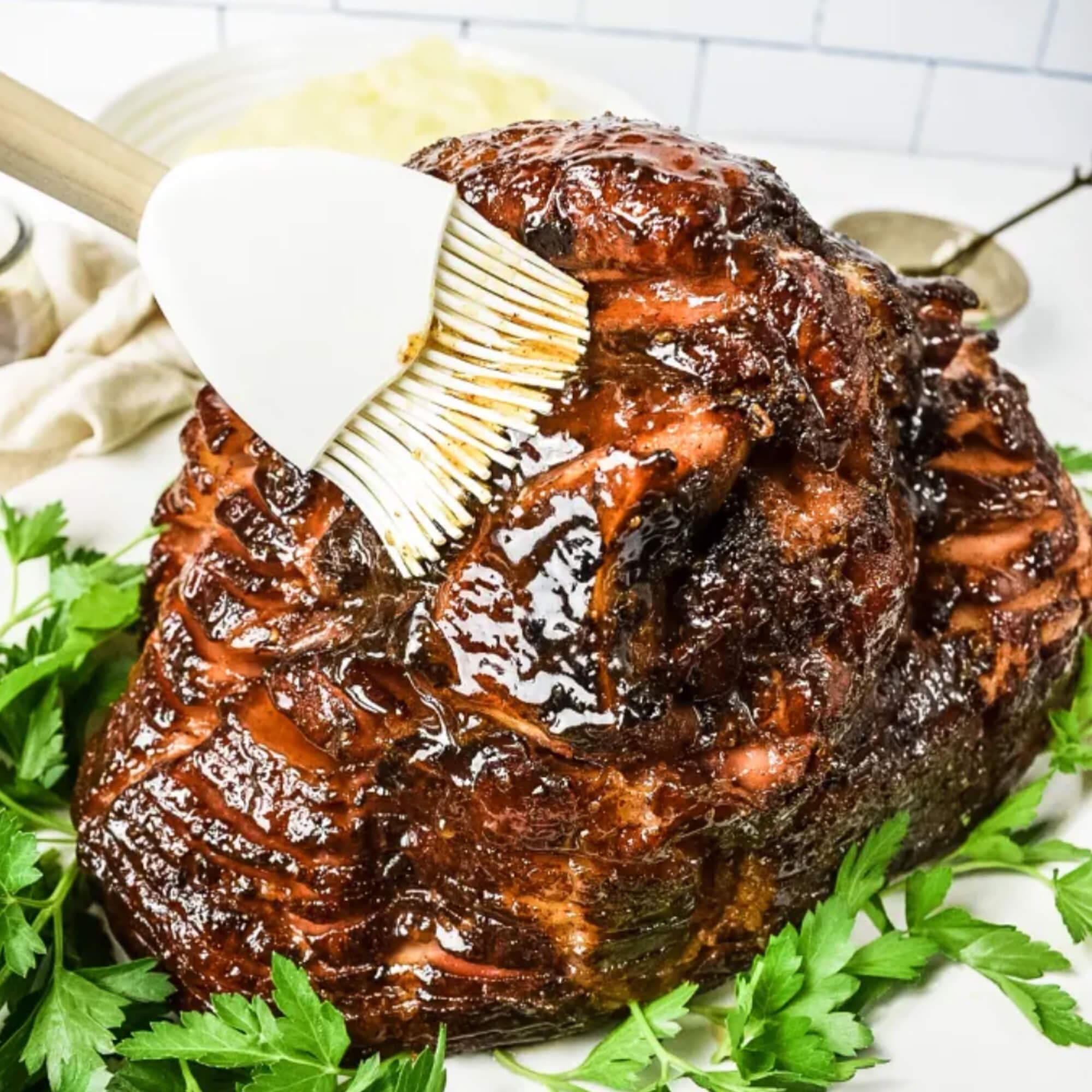 Brown Sugar Honey Glazed Ham