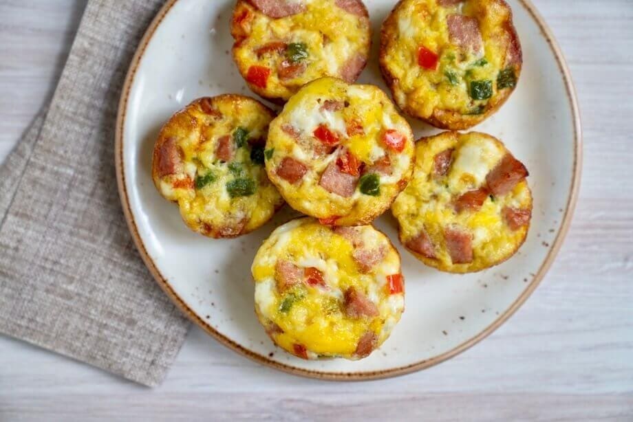leftover ham in a quiche