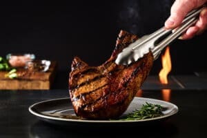 12113 perdue 25 grilled bone in loin pork chop with whiskey maple glaze 2 |