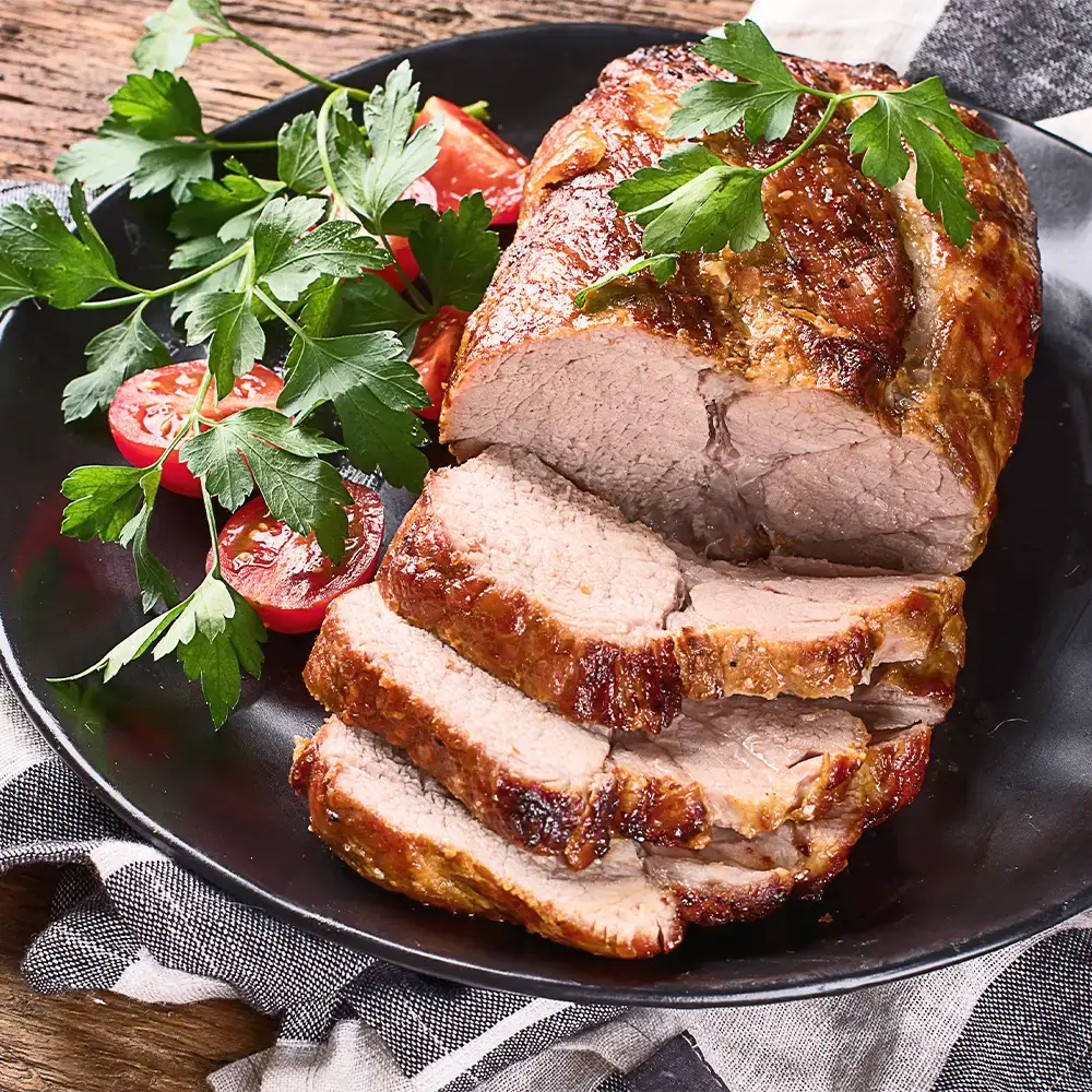 pork third loin cooked