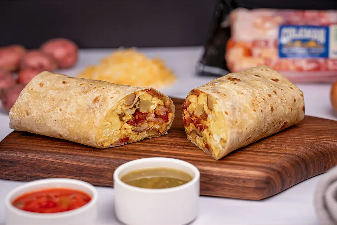 bacon breakfast burrito